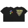 Camiseta de Verano Clásica de Manga Corta para Hombre Vlone Fog Mosaico Estampado Reflectante Marca de Moda V Grande Ajuste Holgado