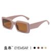 Nuevas gafas de sol rectangulares de moda europea y americana para mujer, gafas de sol de estilo urbano con diseño de celebridades de Internet y estilo hip hop.
