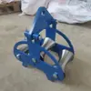 Polia de Cabo, Polia para Passagem de Fio, Suporte de Polia Tripla para Boca de Tubo de Canto de Cabeça de Poço, Polia de Roda de Aço de Nylon, Polia para Rede Elétrica