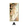 Pintura Decorativa Floral Estilo Crema Escandinavo para Entrada, Pintura Colgante de Puerta de Entrada de Alta Gama, Mural Ligero Francés para Pasillo