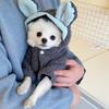 Ropa para Perros Otoño e Invierno Disfraz Engrosado Cálido Oso Teddy Amargo Pera Perro Pequeño Gato Disfraz de Algodón Ropa de Invierno para Mascotas