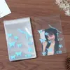 Bolsa de Plástico con Cierre Zip Estilo Ins Dibujos Animados Lindos Empaque para Tarjetas de Foto de Ídolos Bolsa Autoadhesiva Bolsa Protectora para Polaroid