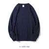 Sudadera de cuello redondo de tela saludable de doble cara, mercancía IP, hecha a medida para grupos culturales y creativos, con bordado e impresión directa de logotipos disponibles bajo pedido.