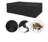 Funda de Muebles Transfronteriza de Poliéster Plateado Impermeable para Exterior de Jardín Cubierta para Mesa y Sillas de Patio Funda Combinada para Mesa y Sillas