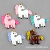 Accesorios para el Cabello de Dibujos Animados de Unicornio Tocado Accesorios de Resina DIY para Niños Pegamento de Crema Pinza Bb Material para Fundas de Teléfono Móvil Venta al por Mayor