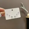 Conjunto de Seis Pares de Brincos de Zircônia para Mulheres, Luxo Leve, Delicado e Compacto, Estilo Minimalista, Brincos Versáteis para o Dia a Dia