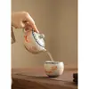 Imitação Song Ru Kiln Feitian Xishi Bule Cerâmico Bule Doméstico Grande Capacidade Bule Individual Conjunto de Chá Kung Fu Atacado