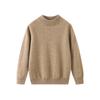Suéter infantil de gola alta em cashmere para meninos e meninas, suéter quentinho para usar por baixo de outras peças, suéter de cashmere tricotado para bebês, moderno e estiloso.