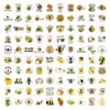 100 pegatinas de graffiti de abejas de dibujos animados animales lindos de dibujos animados equipaje infantil teléfono móvil computadora pegatinas fabricantes