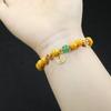 [Cadena de Suministro] Pulsera de Cinabrio Natural para Mujer Arena de Rejalgar Pulsera de 8 mm Regalo Nicho Joyería de Estudio
