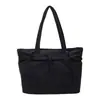 Bolso de hombro de plumón de gran capacidad estilo coreano para otoño e invierno, para estudiantes, adecuado para clase, uso casual diario, bolsa tote versátil