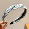 Faixa de cabelo fashion com bolinhas e aba larga, tiara fofa e simples para afinar o rosto para sair, presilha de cabelo, presilha de cabelo de celebridade da internet coreana, acessório de cabelo
