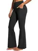 Pantalones de Fitness Acampanados para Mujer de Amazon Transfronterizos de Cintura Alta Levanta Glúteos Alta Elasticidad Ajustados Casuales para Exteriores Pantalones de Yoga