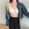 8358 # Roupa Íntima Invisível Sem Costura, Push-Up Respirável, Sutiã com Bojo Fixo Retrator de Seios, Base Líquida, Costas Bonitas para Mulheres