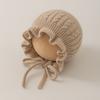Gorro de Invierno para Bebé con Encaje Dulce, Gorro de Lana Tejida para Niñas, Gorro Cálido para Protección de Orejas de Bebé Pequeño, zxh10