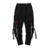 Pantalones de Trabajo de Comercio Exterior Marca de Moda Harlan Pantalones con Cinta en el Tobillo para Hombre Estilo Coreano Hip-hop Distintivos Holgados Combinan con Todo Tendencia Callejera