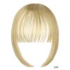 Flequillo de peluca en stock, pieza de extensión de cabello natural sin costuras con patillas, flequillo de aire largo tejido a mano en ambos lados de la peluca de fibra química