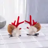 Presilhas de Cabelo com Galhos de Natal, Acessórios de Cabelo de Natal, Presilhas Fofas para Crianças, Presilhas de Cabelo de Rena Desenho Animado Celebridade da Internet, Acessórios de Cabelo para Meninas Atacado