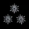 Plástico Transparente Cristal Copo de Nieve Cristal de Hielo Decoraciones Navideñas DIY Copo de Nieve Accesorios para Ropa Accesorios Colgantes Venta al por Mayor