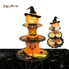 Suministros para Fiesta Temática de Calabazas de Halloween Soporte para Pasteles de 3 Niveles Soporte para Postres Tienda de Pasteles Exhibidor Pequeño para Pasteles