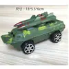 6 Carros de Ruedas de la Segunda Guerra Mundial Carros de Pasos Blindados Coche Dongfeng Modelo de Mesa de Arena Militar Accesorios Coche de Juguete Deslizante