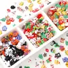 Resina Natalina Mista Patch DIY Acessórios Artesanais DIY Pulseira Colar Kit de Material para Joias