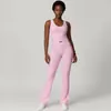 Traje Deportivo de Cintura Alta Transfronterizo para Mujer, Conjunto de Pantalones Acampanados de Yoga Ajustados sin Espalda con Bloques de Color, Atuendo de Fitness Yoga