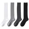 Calcetines de Tobillo Medio para Mujer de Primavera y Verano, Tubo Largo Estilo JK Japonés Blanco y Negro Compresión Adelgazantes Fibra de Bambú Antibacterianos Calcetines de Moda