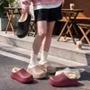 Pantuflas de color liso, impermeables, de punta cerrada para mujer, nueva colección otoño/invierno 2026, moda para exteriores, forradas de felpa, con suela gruesa y antideslizantes, de algodón