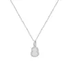 Collar Colgante de Calabaza Transparente Frío y Elegante para Mujer, Sencillo y Gracioso, Cadena Versátil para Clavícula, Accesorio de Buena Suerte y Prosperidad