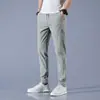 Pantalones de Hombre Verano Seda de Hielo Casuales Rectos Sueltos Joker Frescos de Secado Rápido Deportivos Transpirables