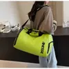 Bolsa de viagem personalizada, bolsa de viagem de grande capacidade, bolsa de ginástica com separação seco-molhado para natação, mala de bagagem leve, bolsa esportiva portátil