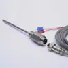 Sensor de Termopar Personalizado No Estándar Cable de Compensación de Acero Inoxidable Sensor de Temperatura de Termopar Fijo Roscado
