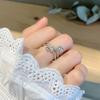 Plata de Ley 925 Moda Coreana Dongdaemun Vintage ins Anillo de Dedo Índice Abierto Distintivo de Diseño Nicho de Moda para Mujeres