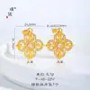 Collar con colgante de cruz vajra incrustado de diamantes, accesorio DIY chapado en oro del mismo estilo de la Tienda de Oro Puzo, cadena versátil para suéter para mujer