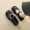 Zapatos de cuero para mujer de punta redonda y suela gruesa en color marrón, a la moda y versátiles, 2026, estilo británico retro, zapatos Mary Jane japoneses JK