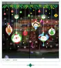 Directo de fábrica nuevos adornos de Navidad creativos adornos colgantes para ventana de Navidad pegatinas de pared removibles