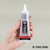 Pegamento B7000 con punta de aguja 15ml para joyería hecha a mano DIY, incrustaciones y adhesivo súper fuerte para unir joyería y pedrería