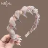 Diadema Tejida de Malla Cristalina Estilo Coreano Suave para Mujer, Versátil para el Uso Diario, Aumenta la Altura de la Coronilla, Hace que el Cabello se Vea Más Abundante, Diadema, Pinza para el Cabello