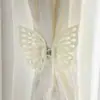Hebilla de Cortina Nudo de Mariposa Hueco Exquisita Sensación de Alta Gama Habitación Dormitorio Corazón de Niña Decoración Sanadora Clip para Cortina del Hogar