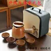 Tetera para Preparar Té para Uso Doméstico, Maceta Cerámica Moderna de Interior para Preparar Té, Tetera Individual para Té de Leche Tostado Yunnan, Tetera con Asa Lateral No Caliente