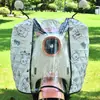 [Cobertura Total] Cubierta de Parabrisas para Vehículo Eléctrico Estilo Capa, Cubierta de Parabrisas para Motocicleta, Protección Solar, Protección contra Lluvia y Protección contra el Viento Cuatro
