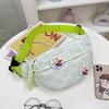 Riñonera Casual Simple y Linda, Fresca y Dulce, Versátil Bolso de Hombro Cruzado para Estudiantes, Moderna y a la Moda Riñonera Ligera para Mujer