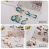 Aretes Colgantes Irregulares Ovalados Forma de Gota de Agua de Resina Cristalina Amapola Molde de Silicona Molde de Resina para Colgantes de Joyería DIY