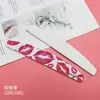 Lima de Uñas con Estampado de Labios Rojos Lavable Tira de Lijado de Doble Cara Herramienta para Pulir Uñas Tira Pulidora de Esponja Salón de Uñas