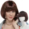Atacado de fábrica peruca feminina franja arrumada cabelo curto cabeça bobo conjunto de perucas de estilo moda Joker diário