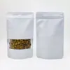 Bolsa autosellante esmerilada de color bolsa de hueso mate de papel de aluminio bolsillo sellado para joyería bolsas de plástico para accesorios bolsa para empaque de alimentos