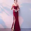 Vestido Formal para Mujer 2026 Estilo Nuevo Negro Largo para Anfitriona Elegante y Digna, Vestido de Noche Sexy y con Clase