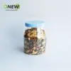 Botella de Pudín de 900ml Transparente de Plástico Tarro para Alimentos Lata para Repostería Tarro de Empaque Botella de Plástico Especial con Forma de Mascota Boca Ancha