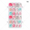 Finger Princess nail art peça de unha infantil acabado 24 chama saco dos desenhos animados wearable acabado nail art patch infantil